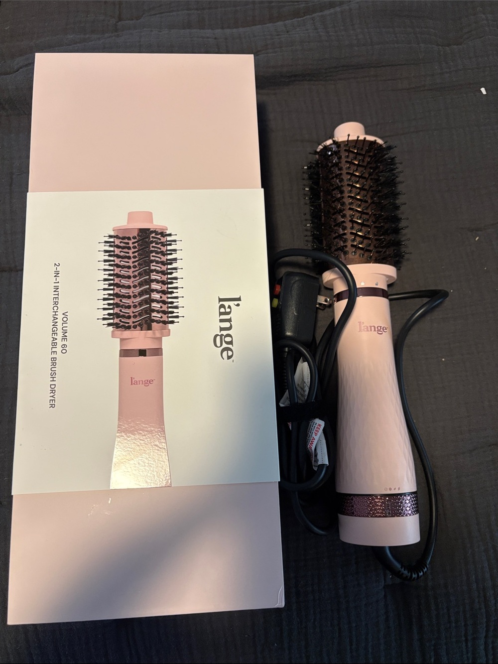 Lange Pink 2-in-1 Round Brush Hair Styler
